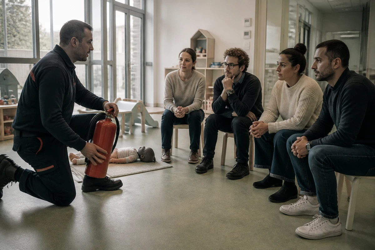 Formation évacuation incendie crèche Carrières-sous-Poissy