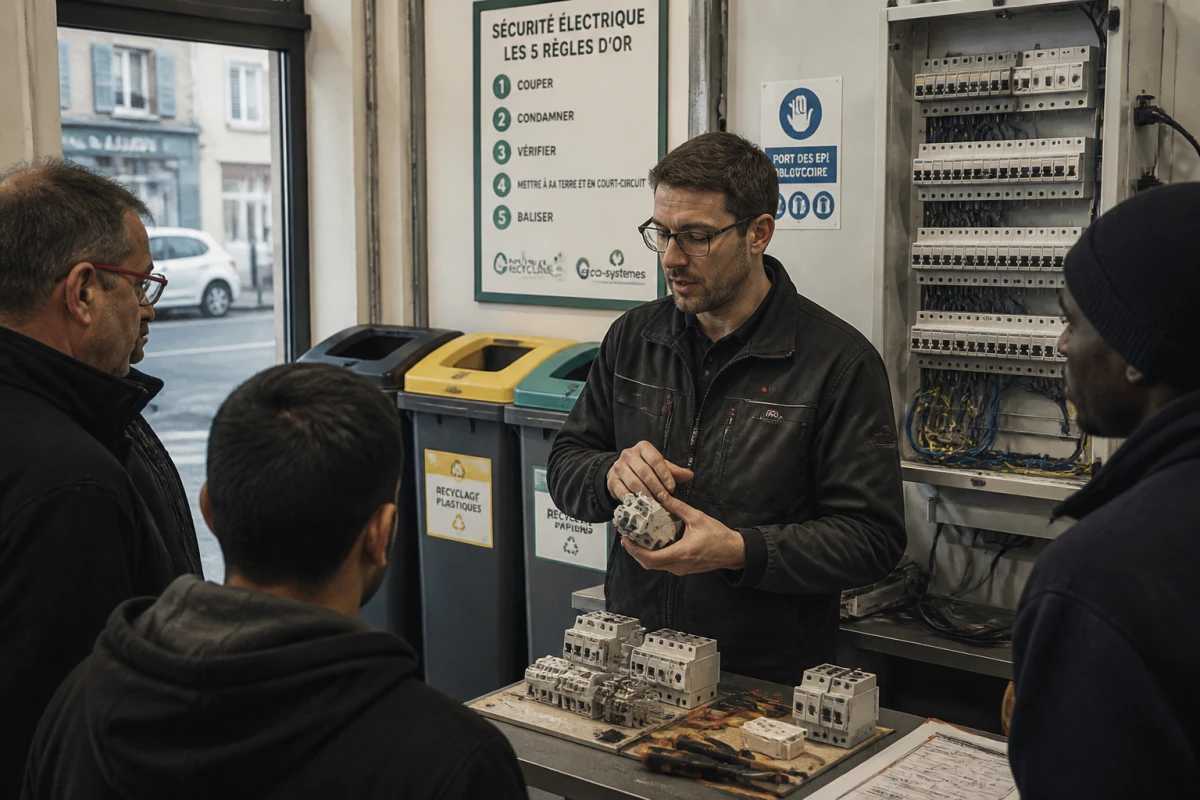 Formation habilitation électrique recyclage Sartrouville