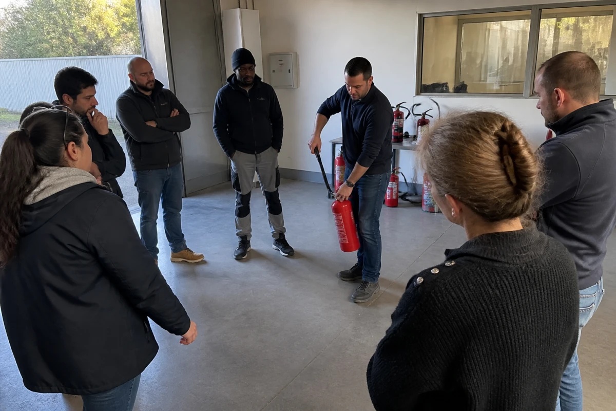 Formation sécurité incendie parc d'activités Poissy